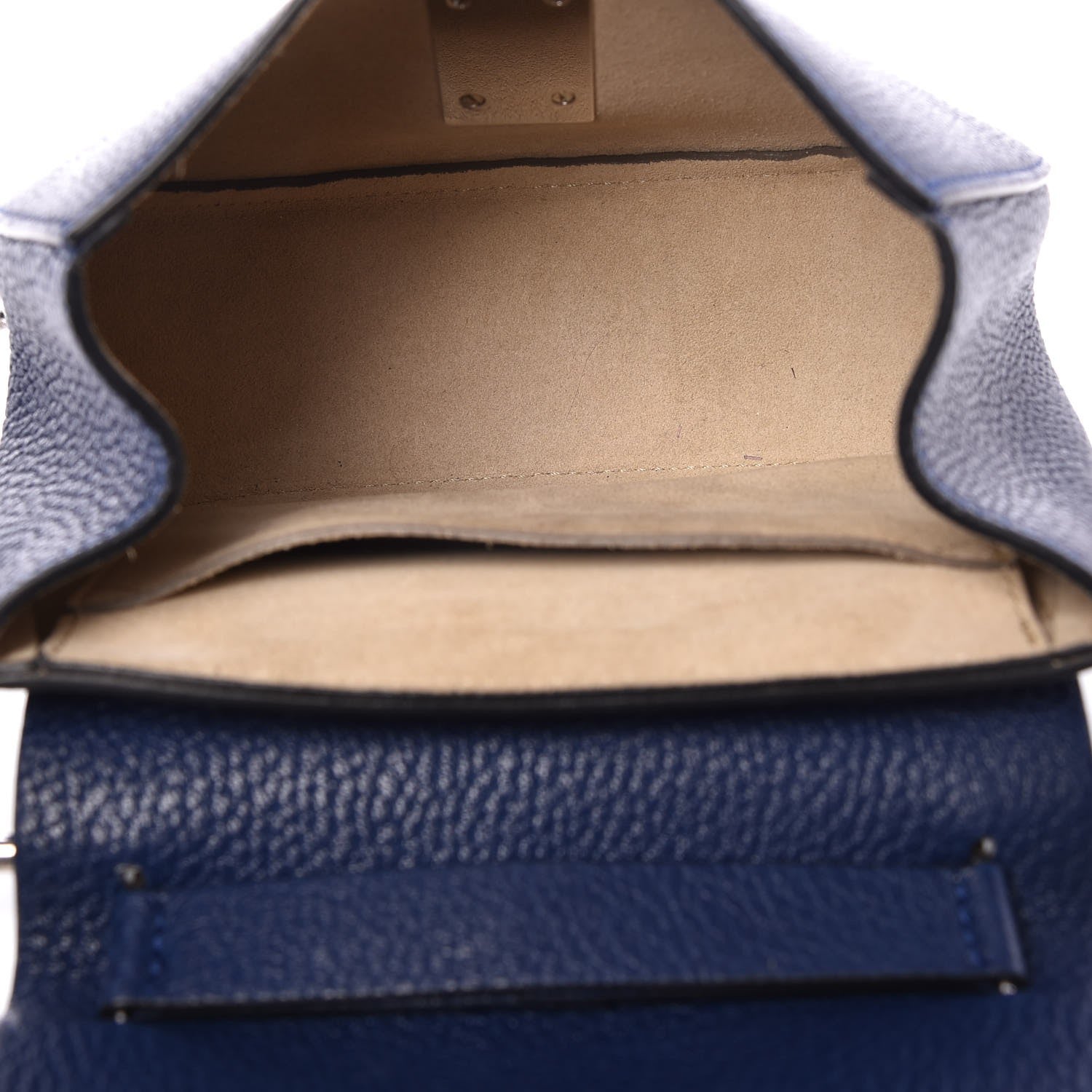 Chloe Grained Lambskin Mini Drew Shoulder Bag Royal Navy 6 of 6