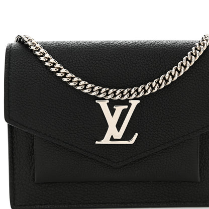 Louis Vuitton Soft Calfskin Mini My Lockme Chain Pochette Black 8 of 10