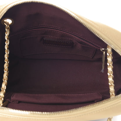 Chanel Lambskin Sheepskin Chevron Camera Case Black Gold 5 of 11