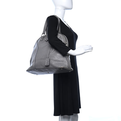 Saint Laurent Calfskin Oversized Muse Gray 2 of 11