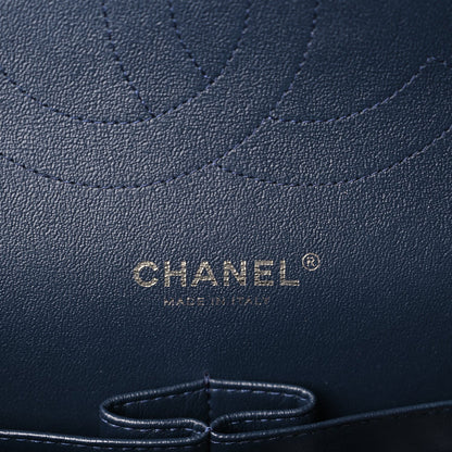Chanel Patent Quilted Jumbo Double Flap Navy 5 of 9