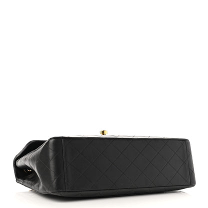 Chanel Lambskin Quilted XL Jumbo Single Flap Black 4 of 10