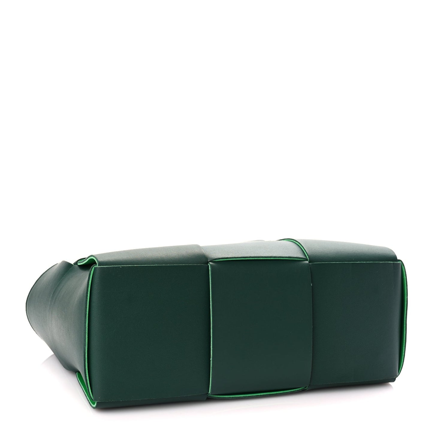 Calfskin Maxi Intrecciato Small Arco Tote Raintree