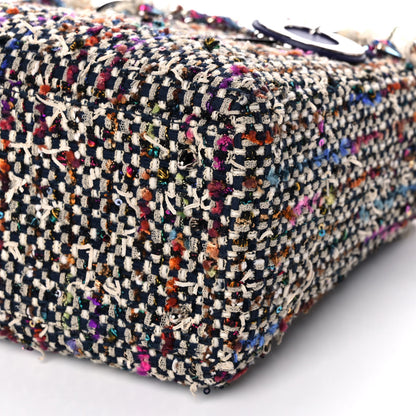 Christian Dior Tweed Fringe Medium Lady Dior Purple 10 of 15