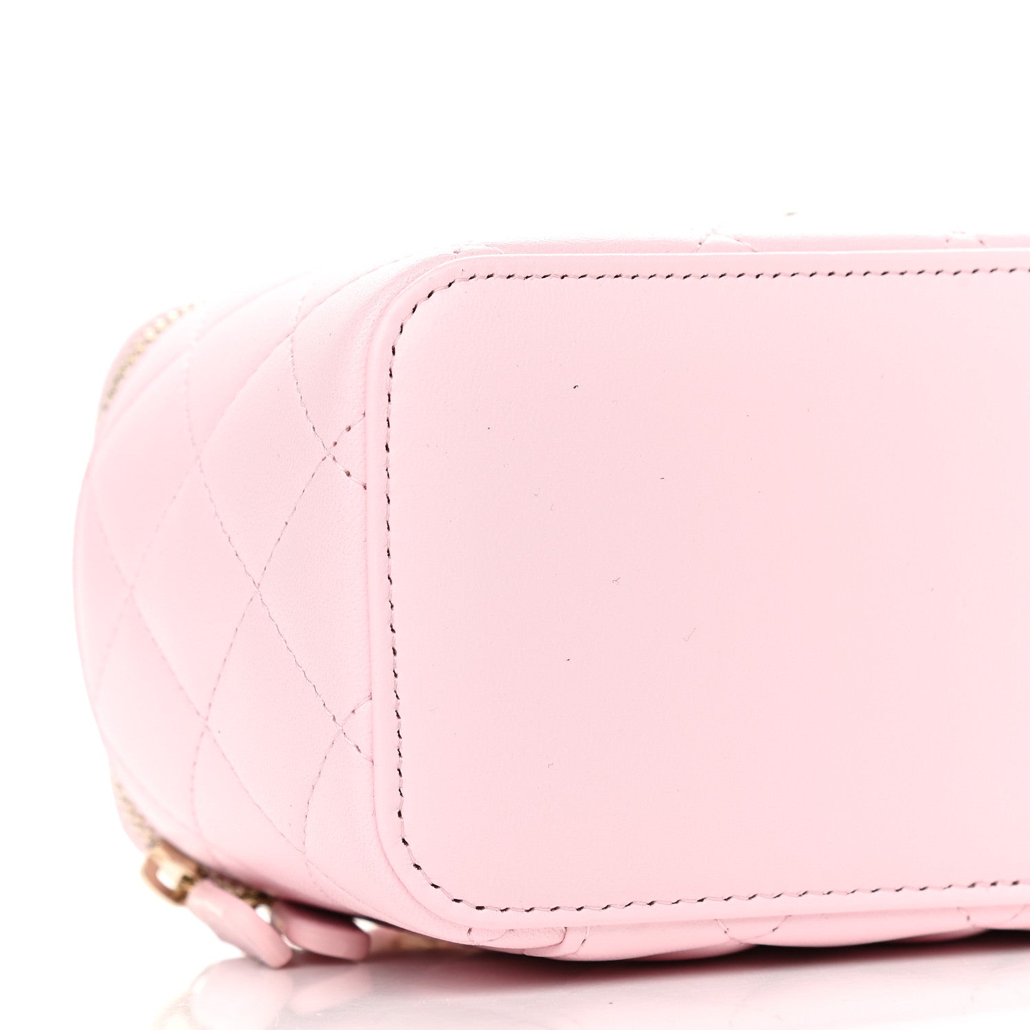 Chanel Lambskin Quilted Small Top Handle Vanity Case With Chain Light Pink 8 of 9