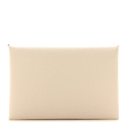 Hermes Chevre Mysore Verso Calvi Card Case Nata Quebracho 1 of 7