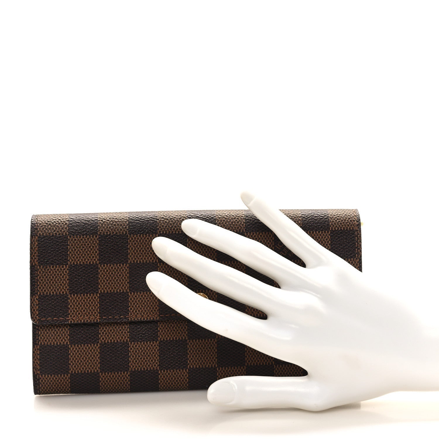 Louis Vuitton Damier Ebene Sarah Wallet 2 of 6