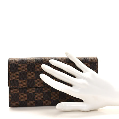 Louis Vuitton Damier Ebene Sarah Wallet 2 of 6