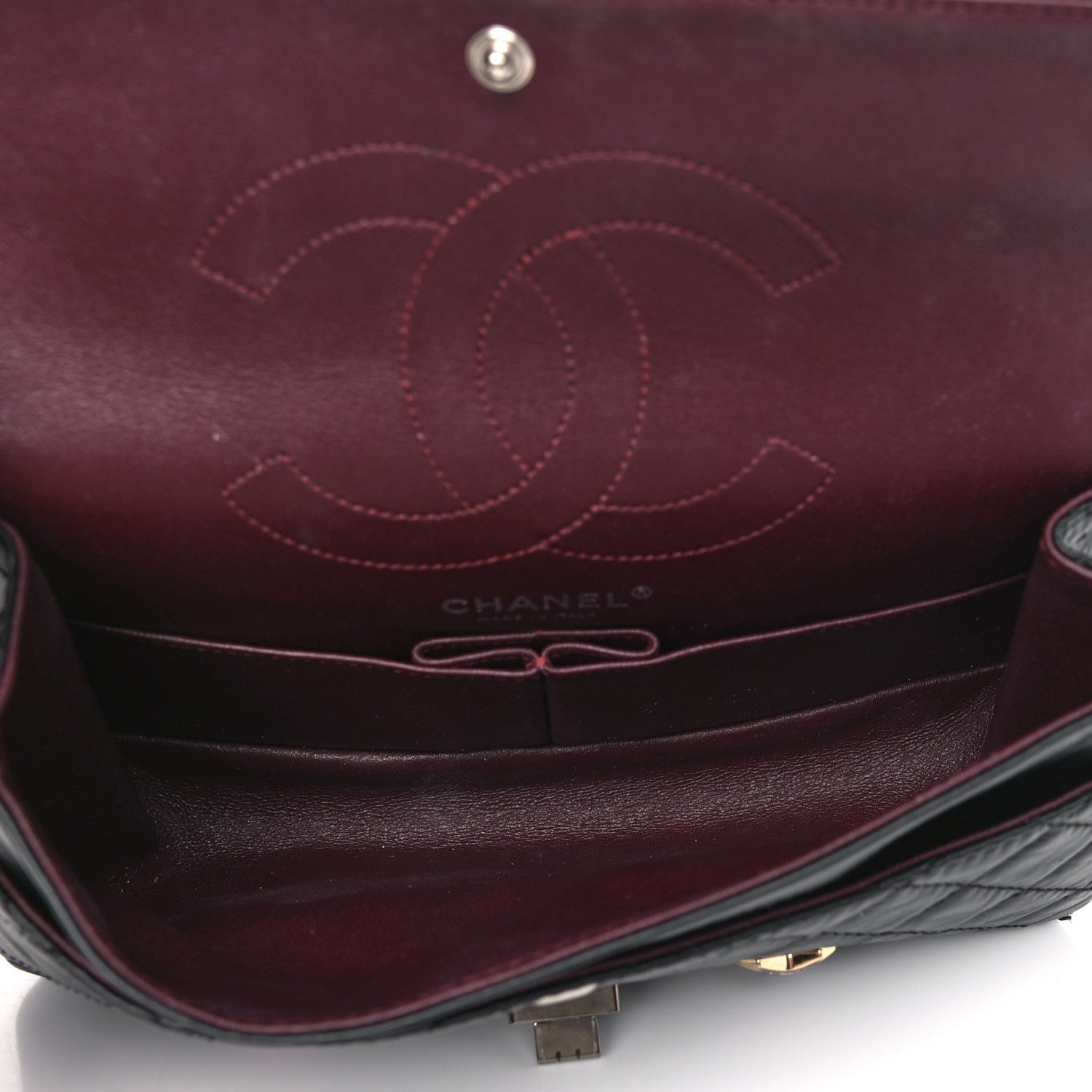 Chanel Aged Calfskin Space Charms 2.55 Reissue 225 Flap Black 4 of 17