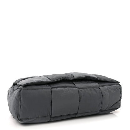 Bottega Veneta Nylon Intrecciato Padded Tech Cassette Bag Dark Grey 4 of 8