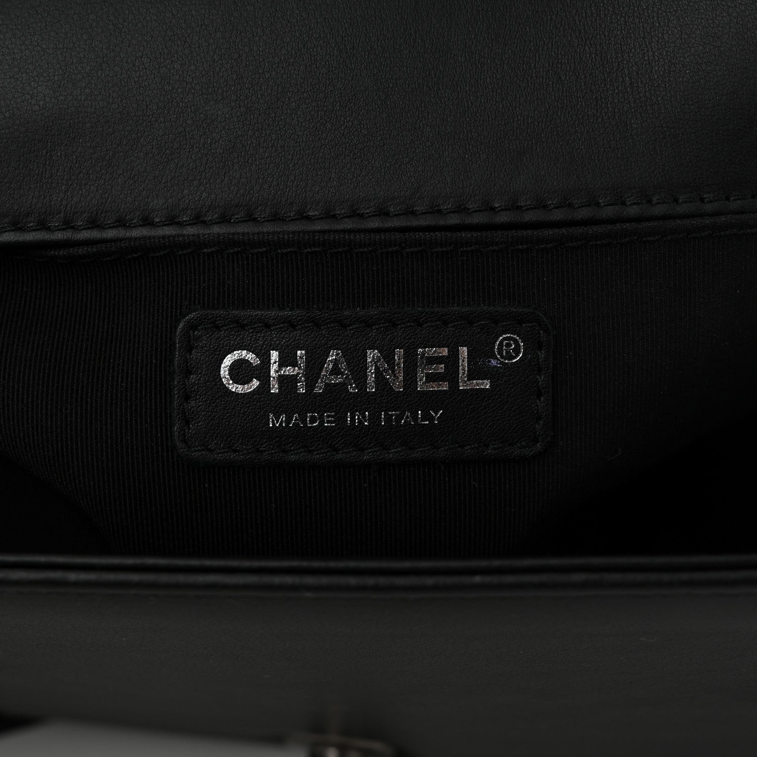 Chanel Lambskin Quilted Medium Boy Flap Black 6 of 7