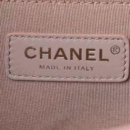 Chanel Caviar Chevron Quilted Medium Boy Flap Dark Beige 6 of 11