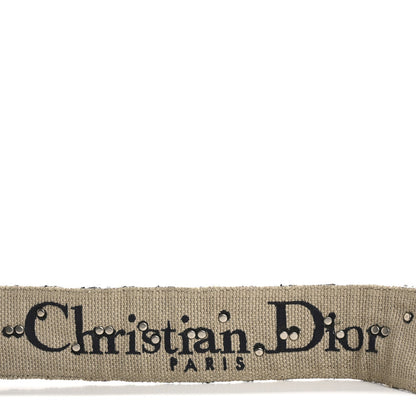 Christian Dior Oblique Studded Shoulder Strap Blue 4 of 7