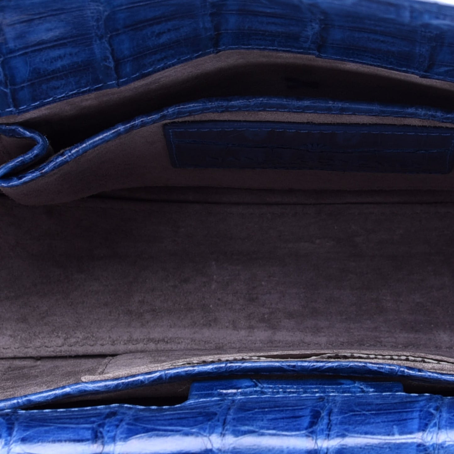 Crocodile Clutch Blue