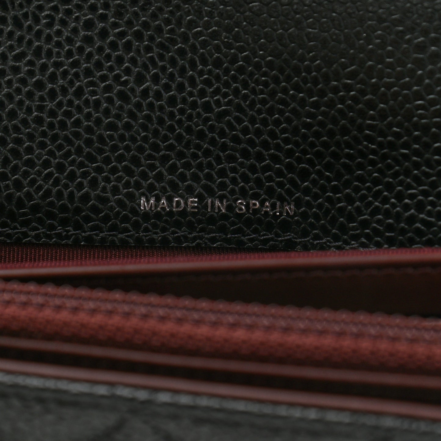 Caviar Quilted Large Gusset Flap Wallet Black