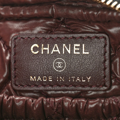 Chanel Caviar Quilted Small Curvy Pouch Cosmetic Case Black 6 of 10