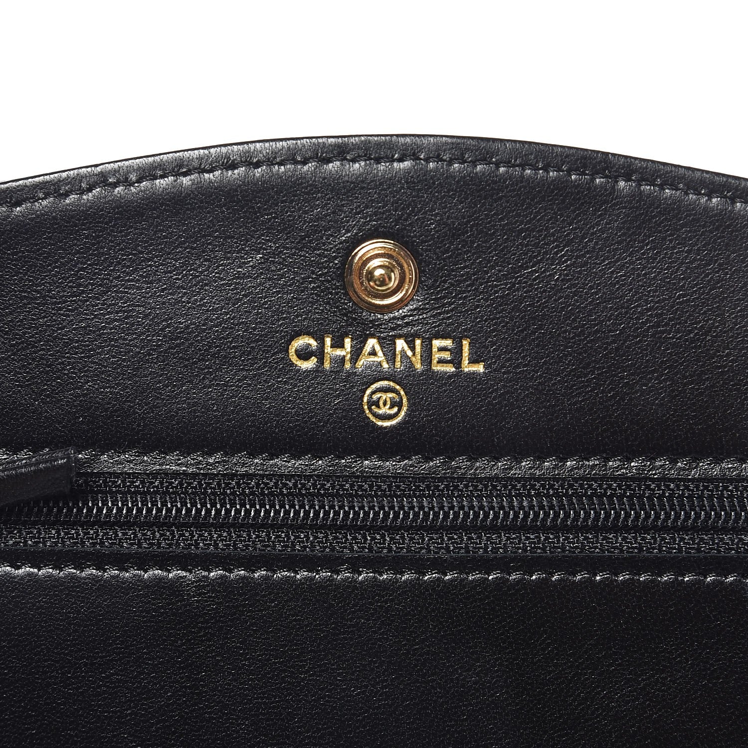 Chanel Caviar Timeless CC Wallet On Chain WOC Black 6 of 9