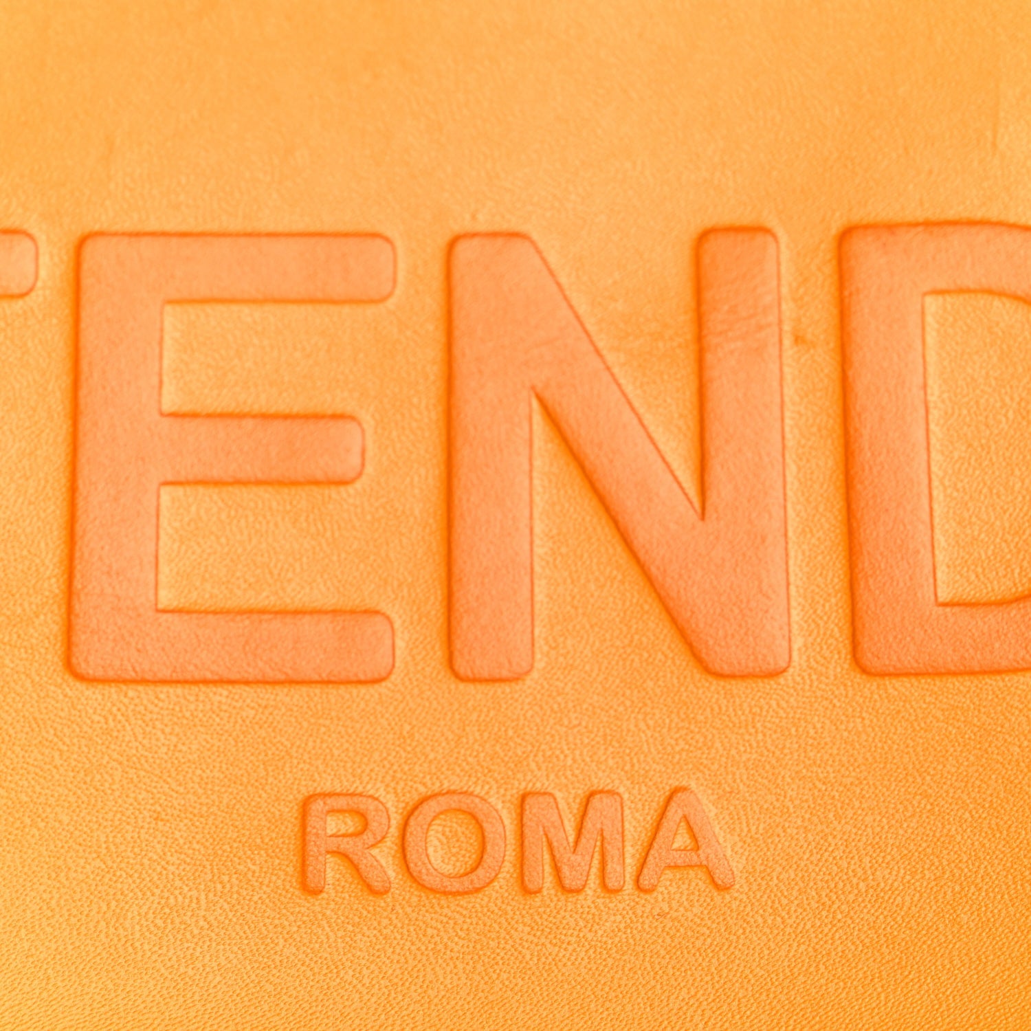 Fendi Vitello King Logo Embossed Medium By The Way Boston Bag Clementine 7 of 10