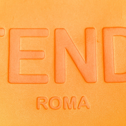 Fendi Vitello King Logo Embossed Medium By The Way Boston Bag Clementine 7 of 10