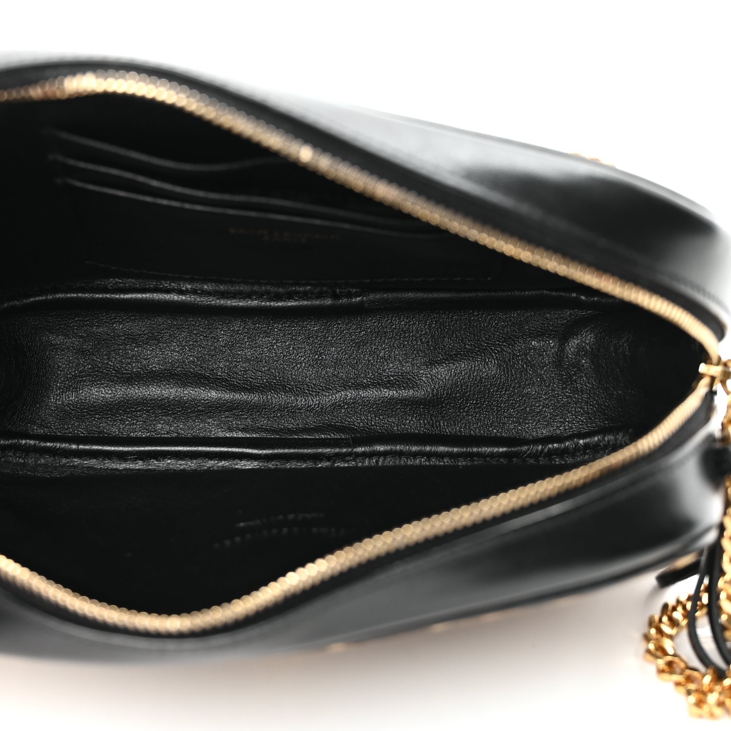 Saint Laurent Canvas Calfskin Leopard Print Monogram Mini Lou Camera Bag Brown 4 of 9