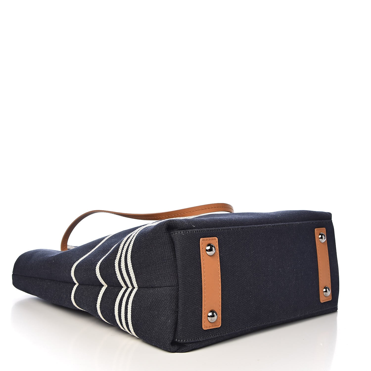 Chanel Denim Tall Shopping Tote Blue 5 of 11