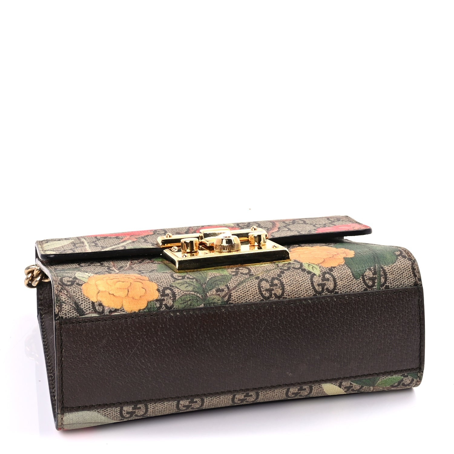 Gucci GG Supreme Monogram Tian Small Padlock Shoulder Bag Beige Multicolor New Acero Multicolour 3 of 7