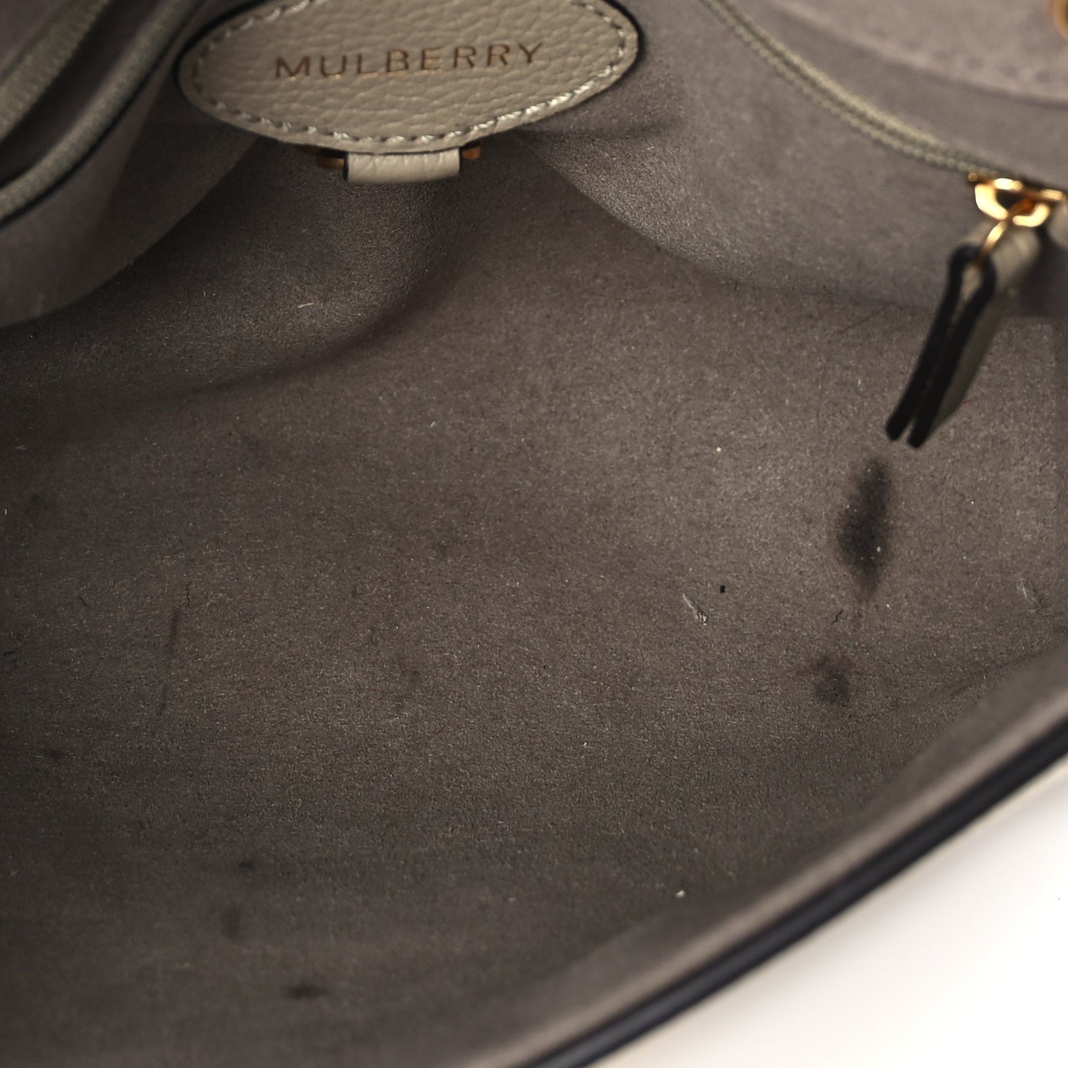 Mulberry Small Classic Grain Calfskin Small Lily Flap Solid Grey Solid Grey 4 of 6