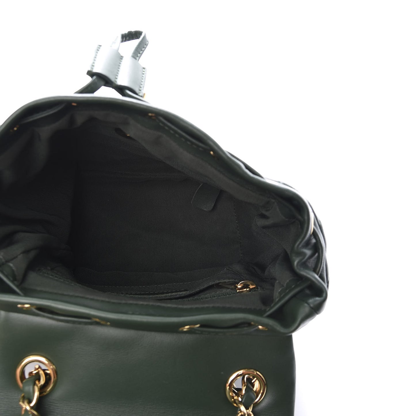 Lambskin Quilted Mini Urban Spirit Backpack Dark Green