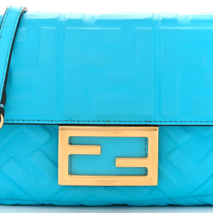 Fendi Nappa FF 1974 Embossed Mini Baguette Pool 8 of 11