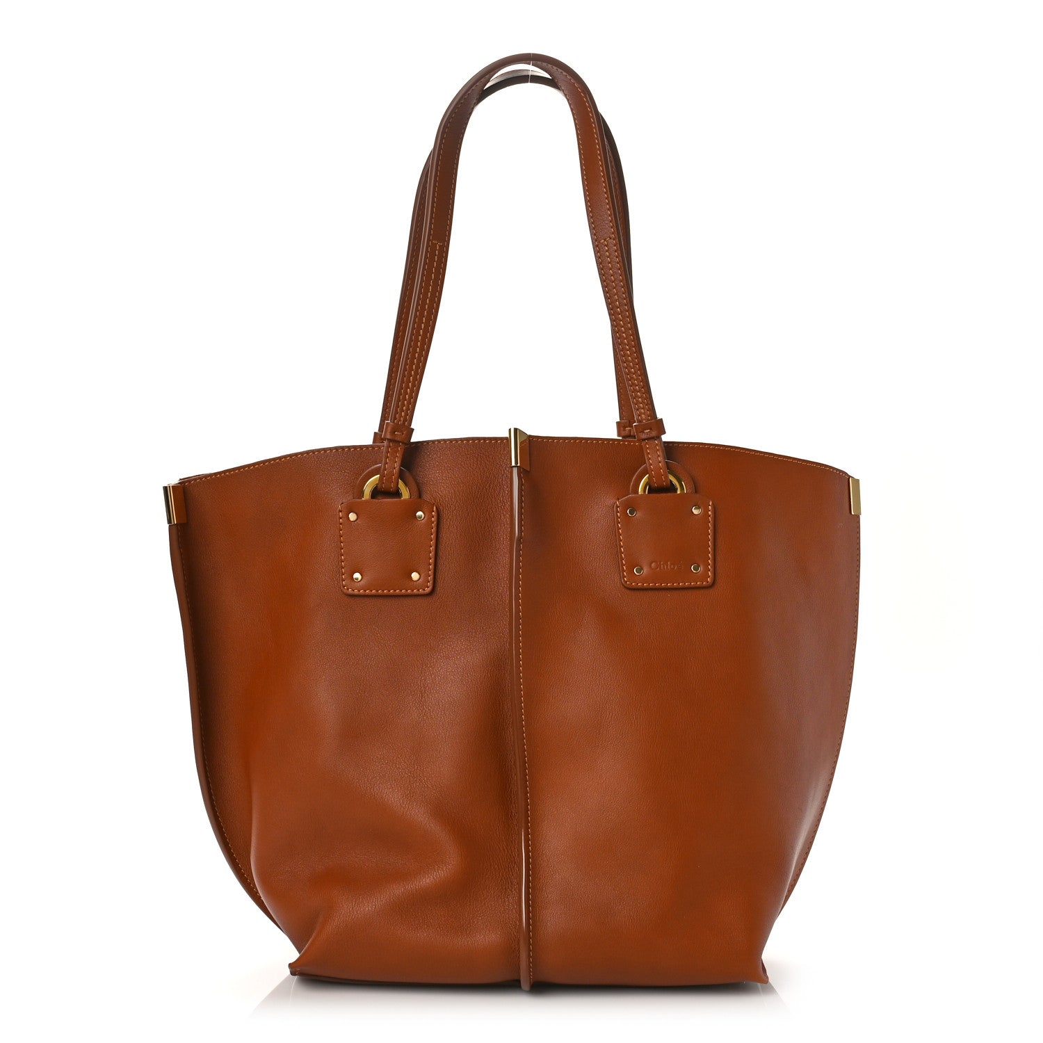 Chloe Smooth Calfskin Medium Vick Tote Caramel 2 of 9
