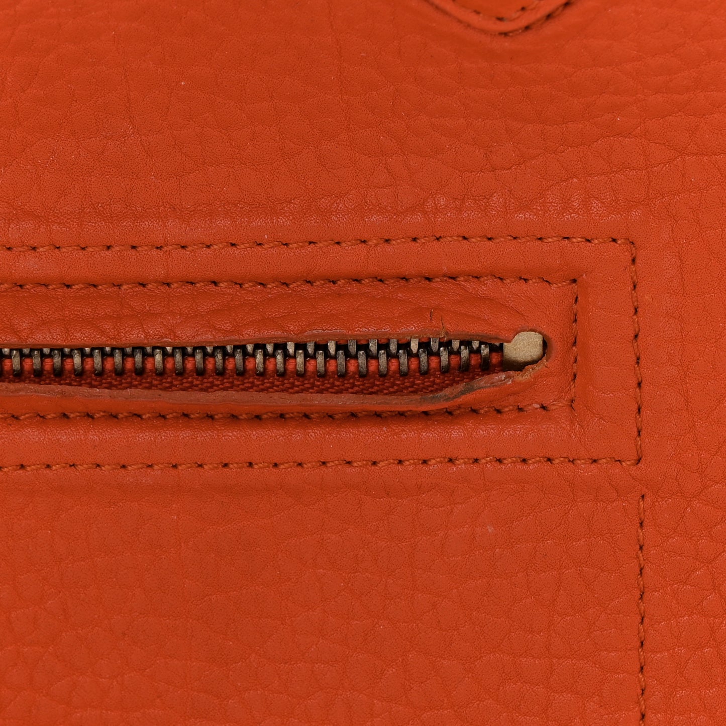 Bullhide Calfskin Medium Phantom Luggage Burnt Orange