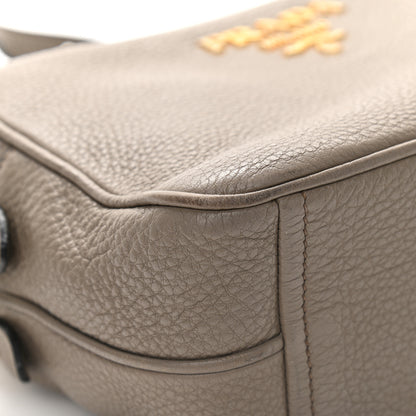 Prada Vitello Daino Medium Double Zip Shoulder Bag Argilla 15 of 15