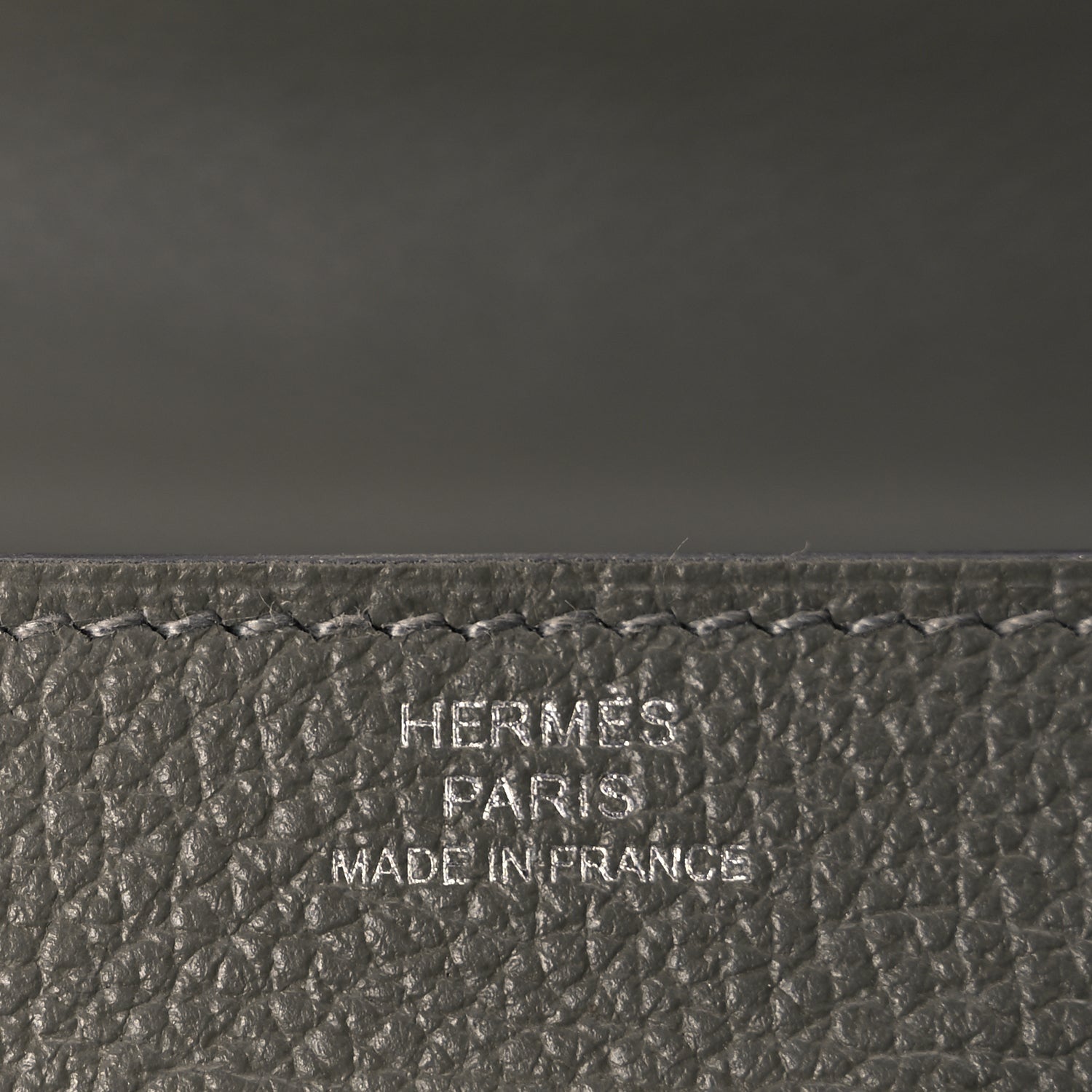 Hermes Evercolor Kelly Wallet To Go Gris Meyer 5 of 8