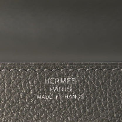 Hermes Evercolor Kelly Wallet To Go Gris Meyer 5 of 8