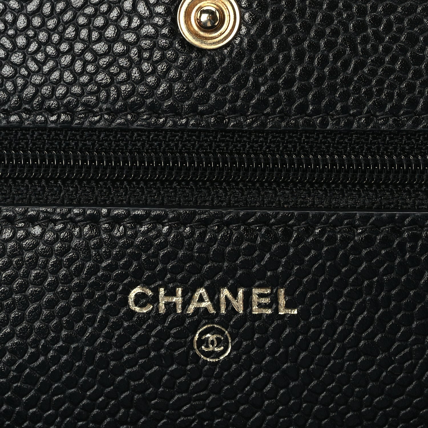 Chanel Caviar Quilted Wallet On Chain WOC Black 5 of 9