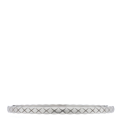 Chanel 18K White Gold Mini Coco Crush Bangle Bracelet S 2 of 4