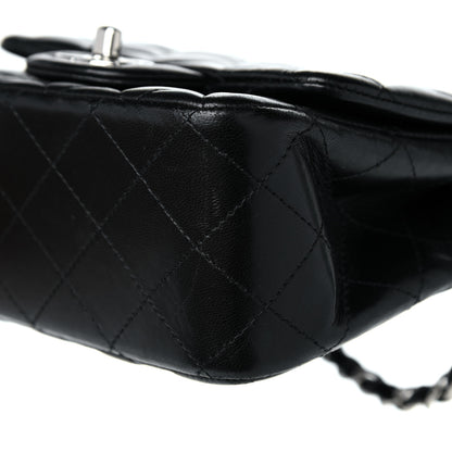Chanel Lambskin Quilted Mini Square Flap Black 9 of 10