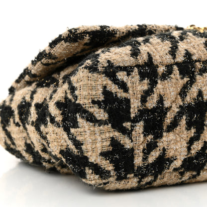 Chanel Tweed Maxi Chanel 19 Flap Beige Black 9 of 12