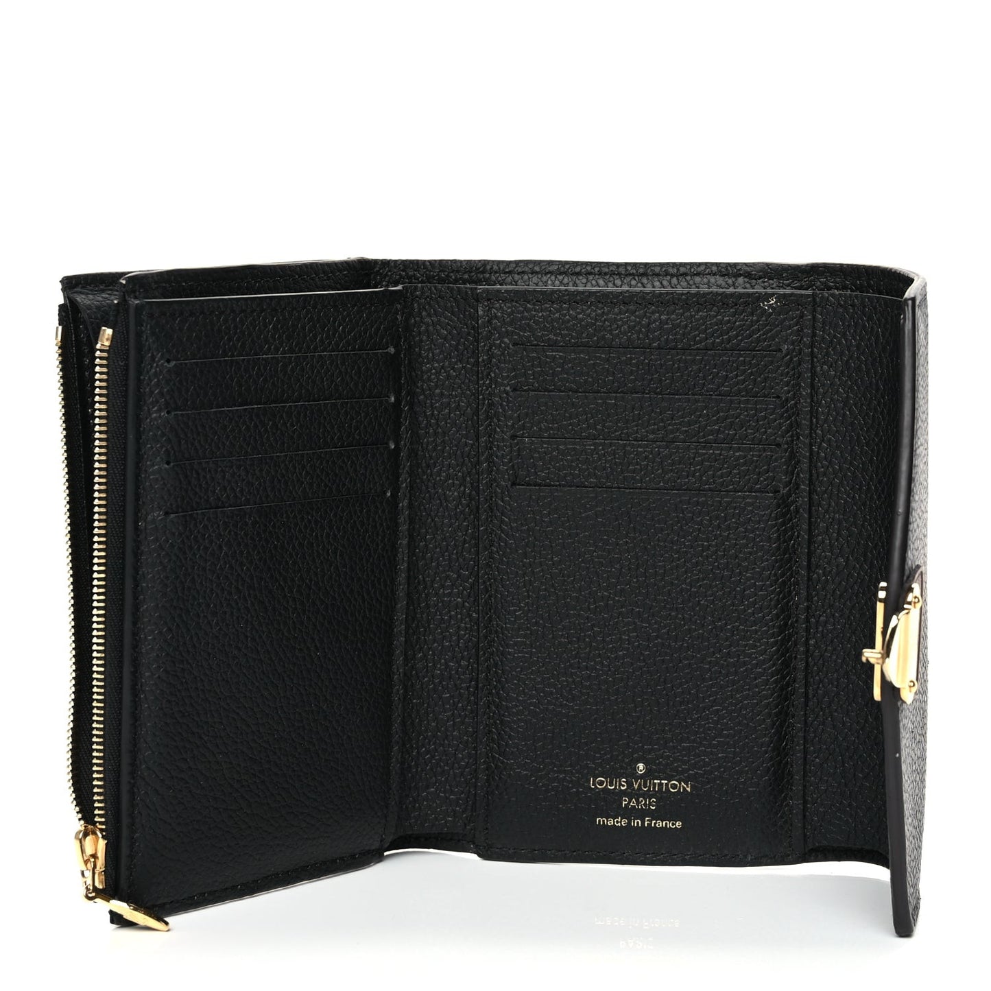 LOUIS VUITTON Monogram Pallas Compact Wallet NM Black