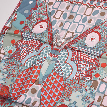 Hermes Silk Les Ailes De La Soie Scarf 90 6 of 10