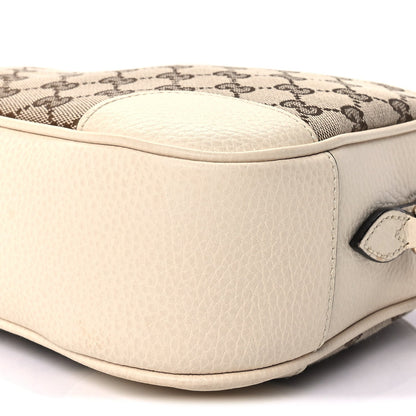 Gucci Monogram Dollar Calfskin Mini Bree Messenger Bag  Beige Ebony Avoire 8 of 8