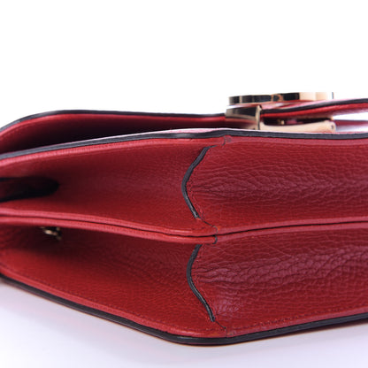 Gucci Dollar Calfskin Small Interlocking G Shoulder Bag Red 6 of 9