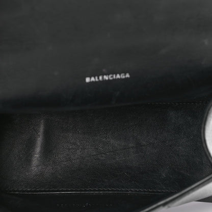 Balenciaga Grained Calfskin Hourglass Top Handle Bag XS Black 4 of 8