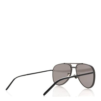 Saint Laurent Metal Aviator Classic 11 Slim Sunglasses Black 4 of 7