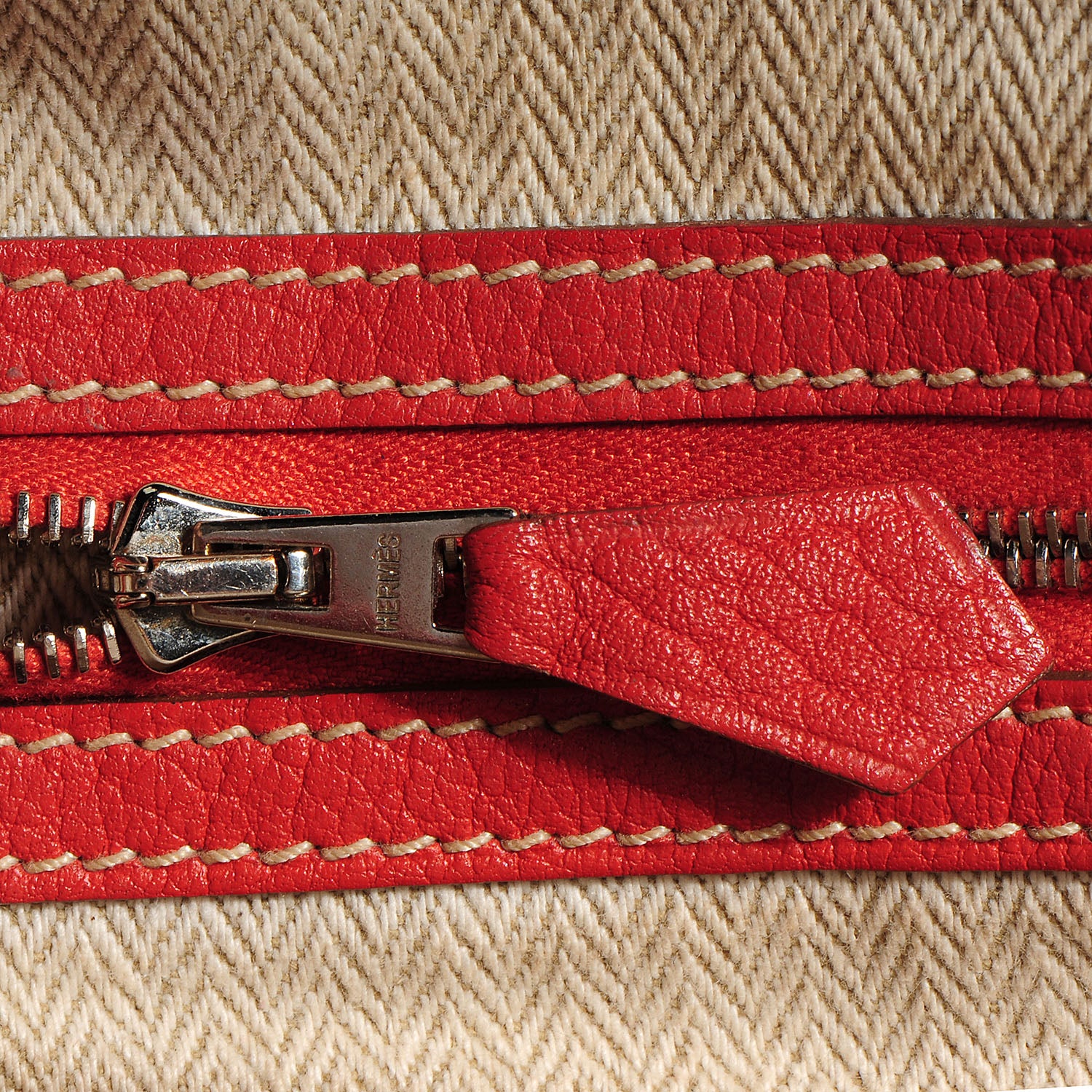 Hermes Fjord Garden Party Tote 36 MM Sanguine 12 of 13