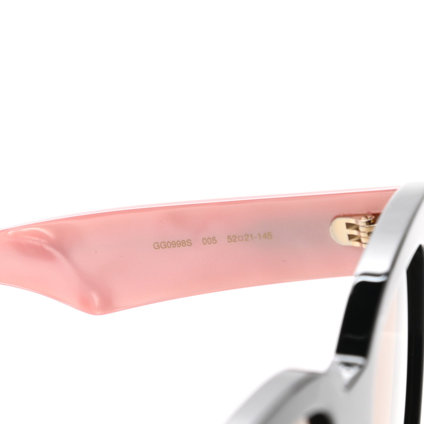 Rectangle 52mm Frame Sunglasses GG0998/S Black Pink
