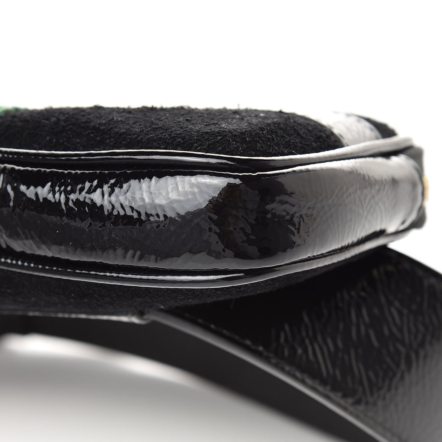 Suede Patent Ophidia Belted iPhone Case 75 30 Black