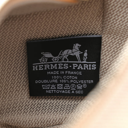 Hermes Canvas Large Bride-A-Brac Pouch Natural Orange 6 of 7