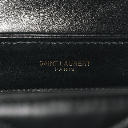 Saint Laurent Calfskin Y Quilted Monogram Toy Loulou Crossbody Bag Black 5 of 8