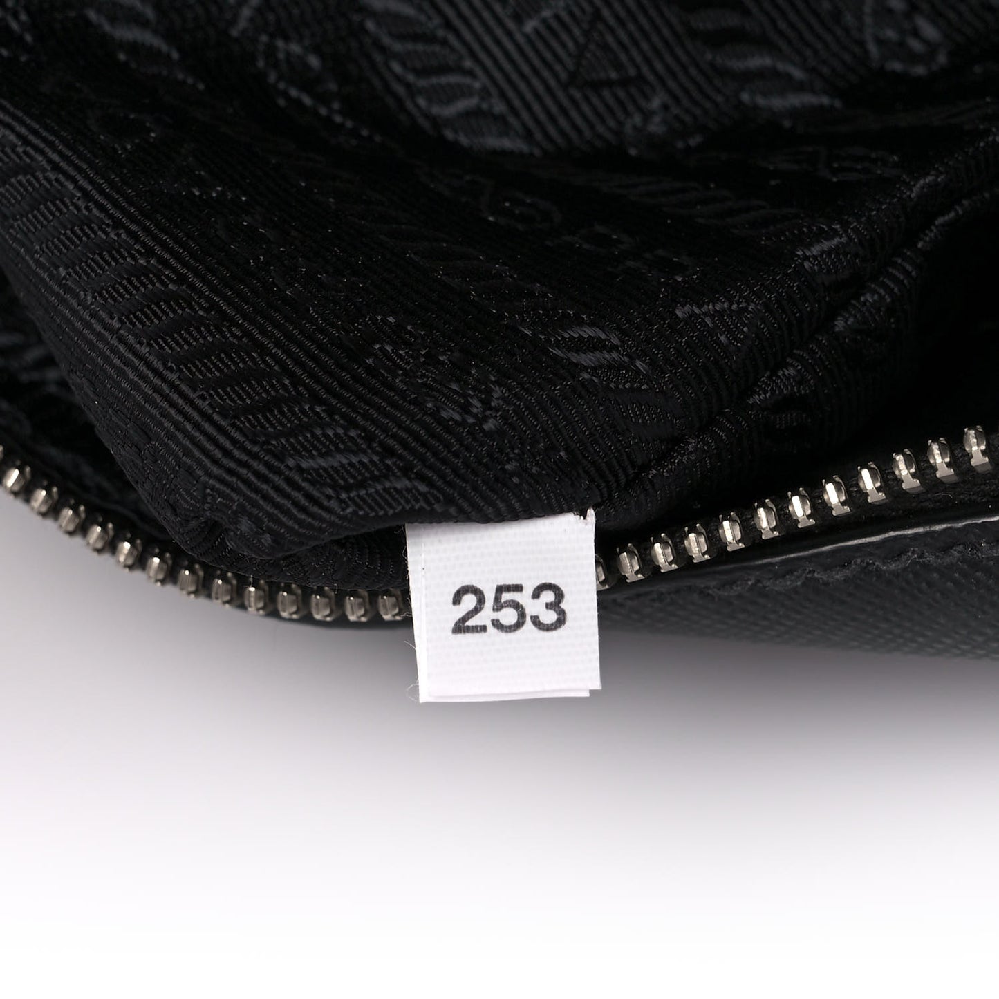 Saffiano Zip Crossbody Bag Black